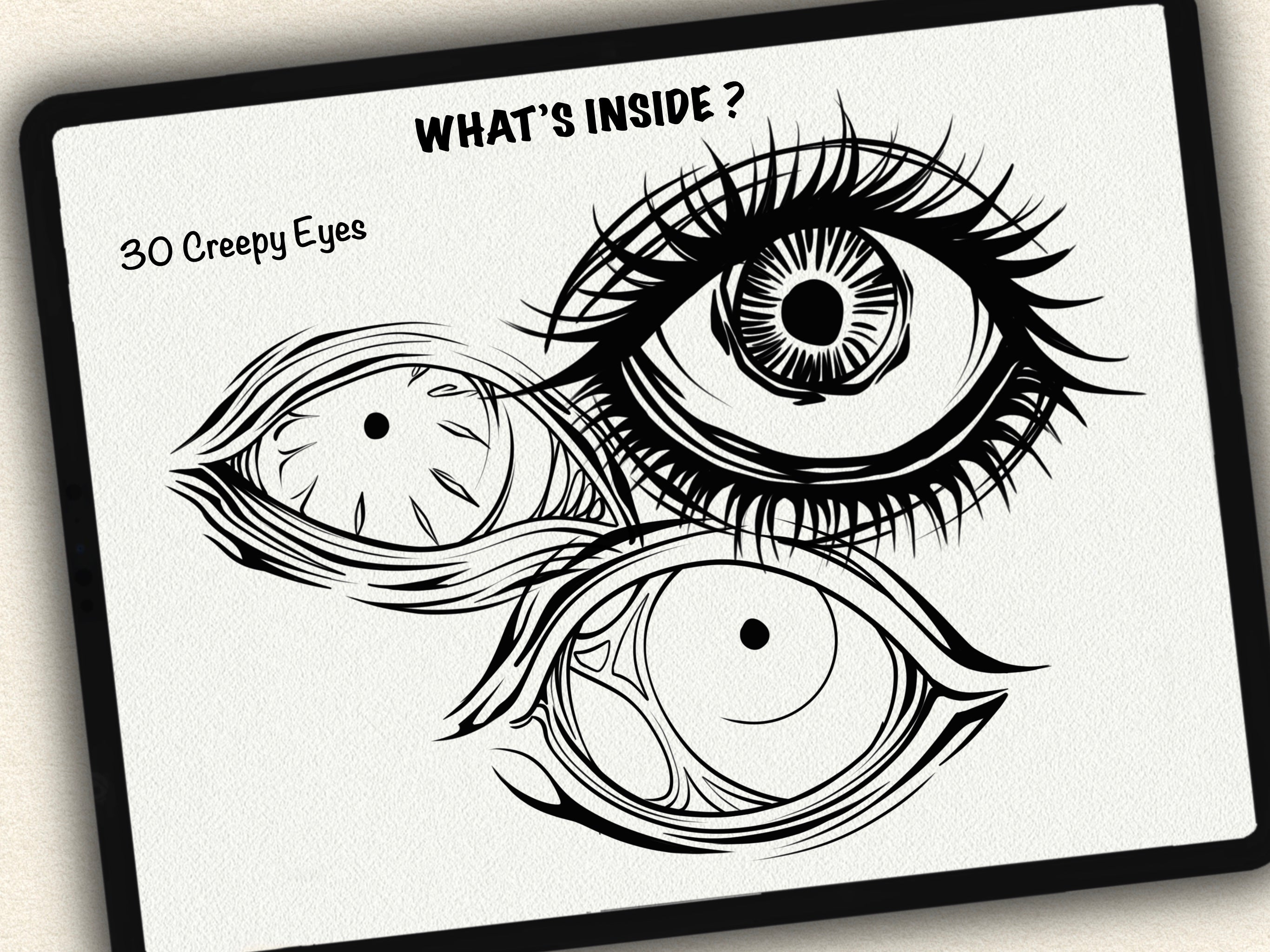 30 Creepy Eyes Tattoo Stamps |2026 Collection