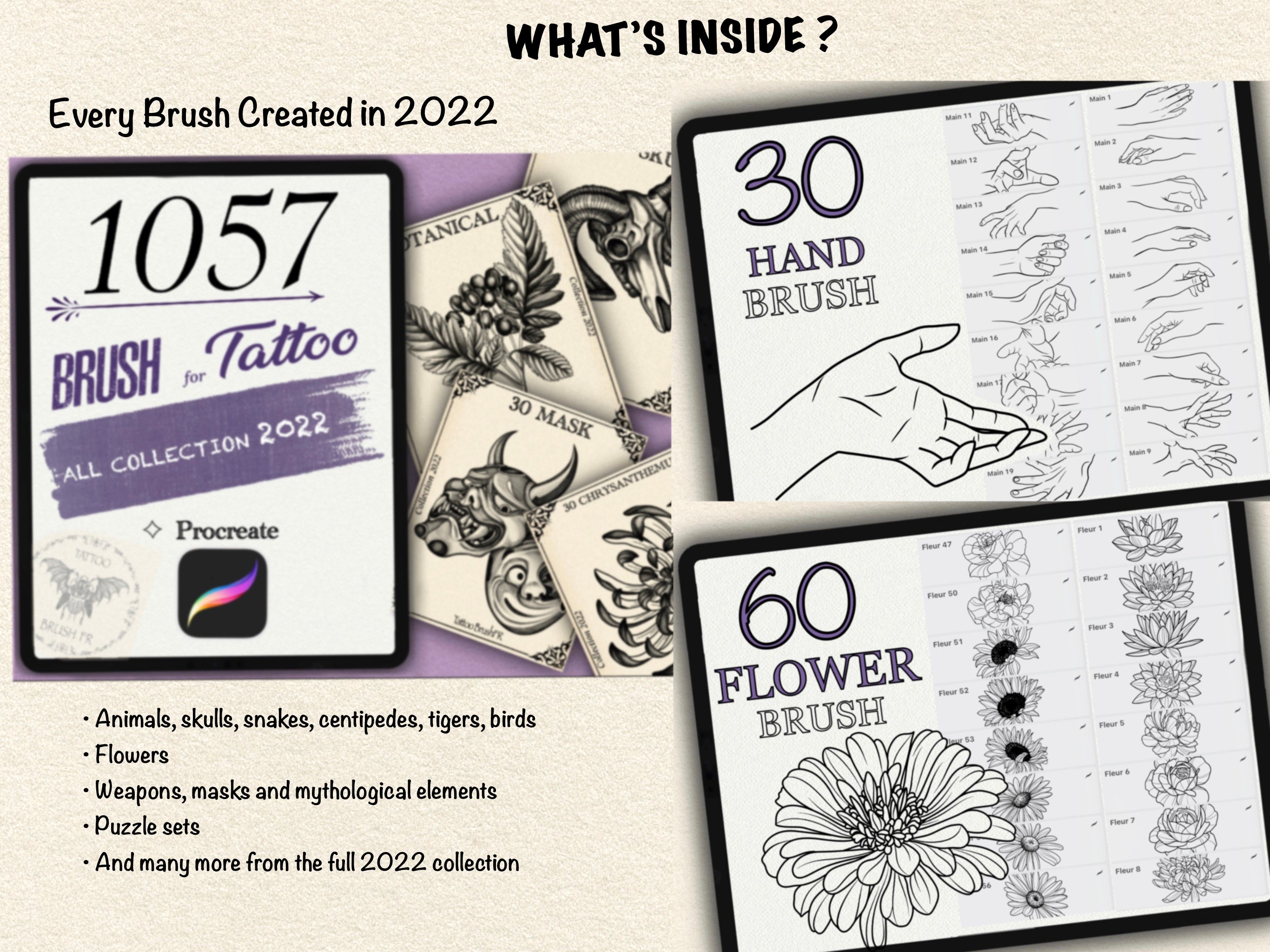 2600+ Tattoo Brushes - Complete Collections 2022 to 2025
