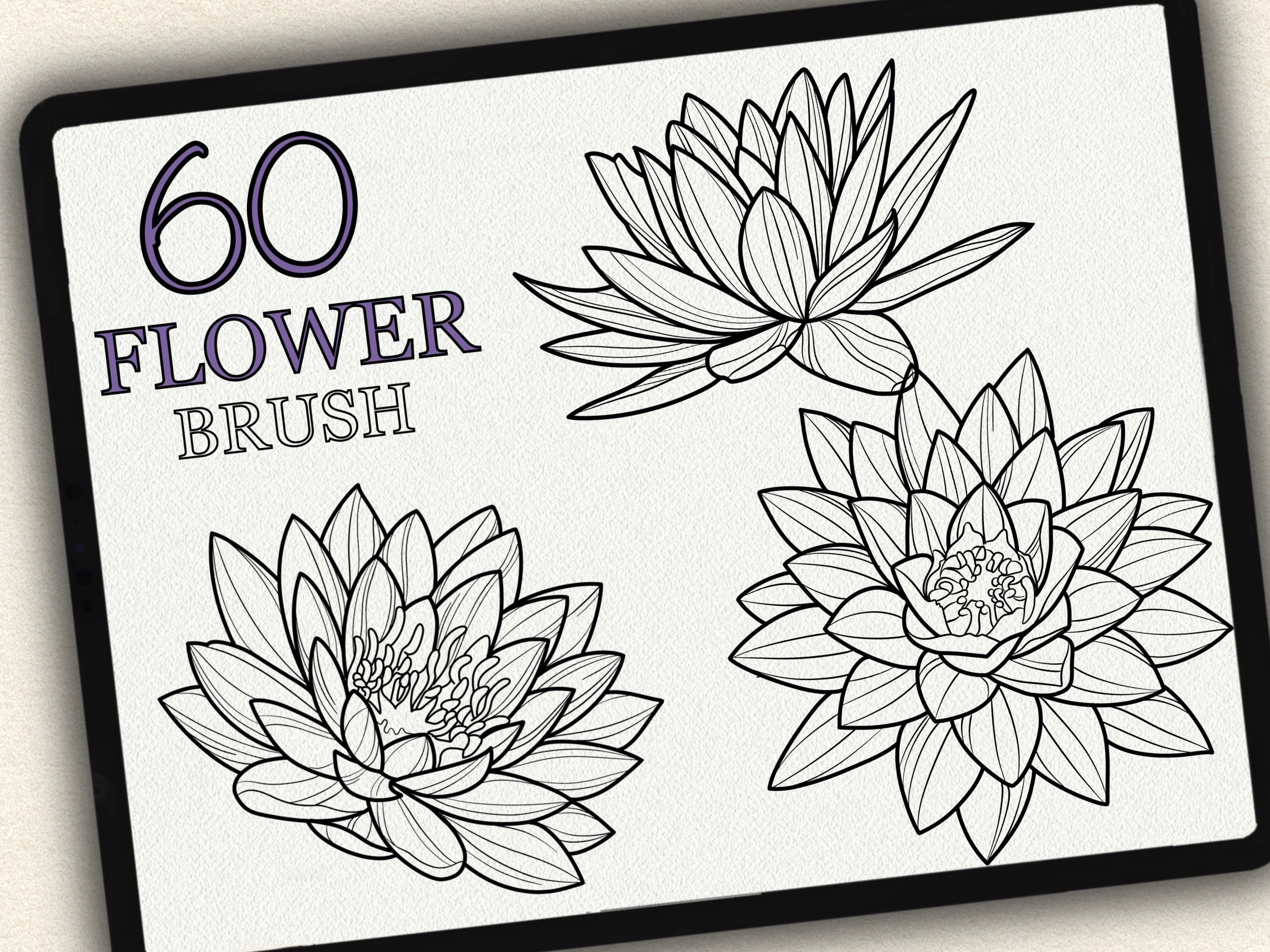 60 Flower Tattoo Stamps |2022 Collection