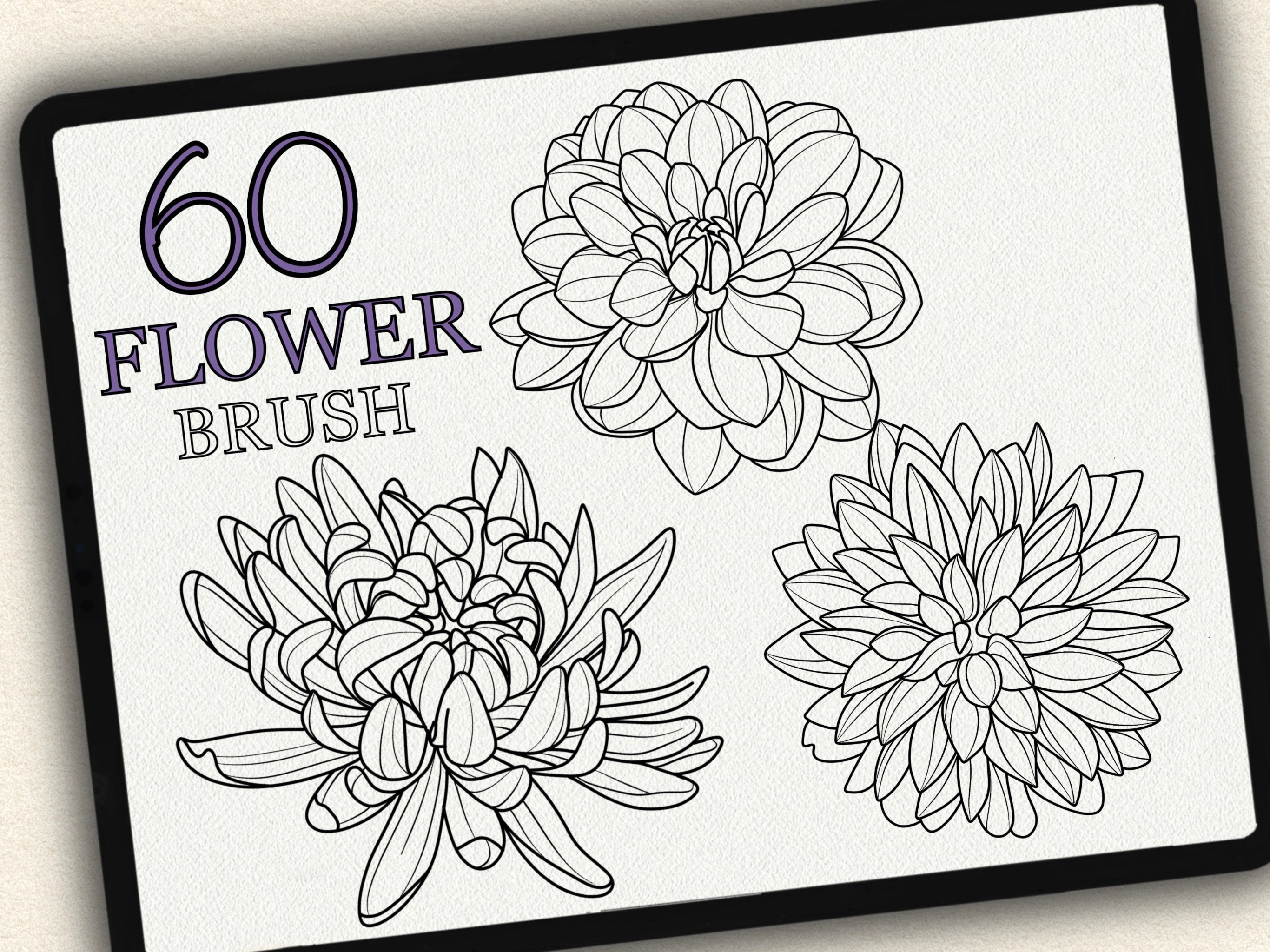 60 Flower Tattoo Stamps |2022 Collection