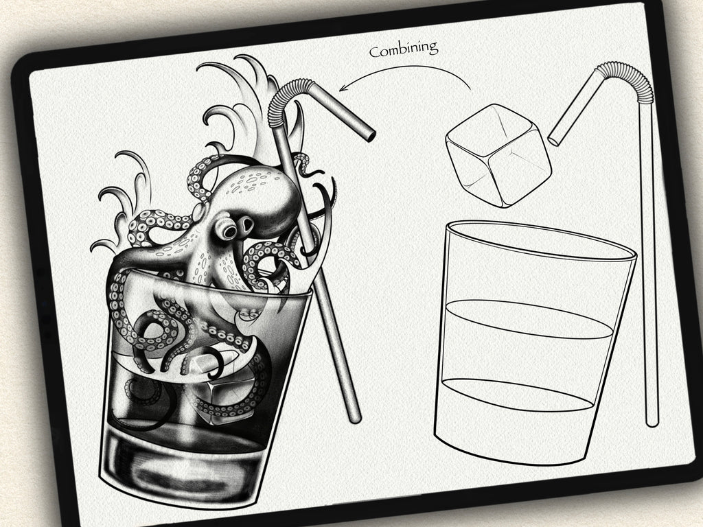 56 Cocktail Tattoo Stamps |2026 Collection