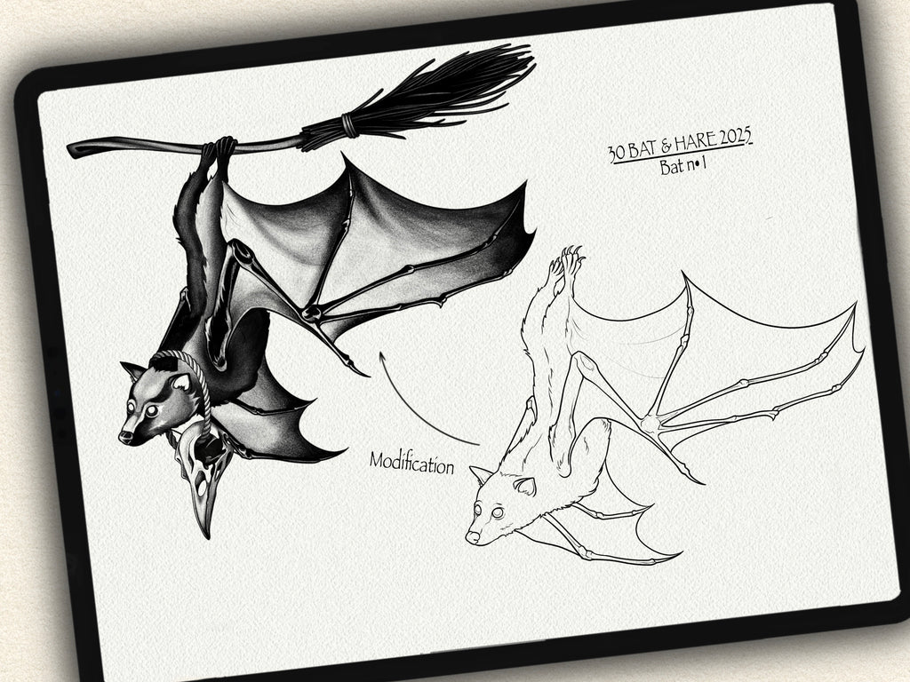 30 Bat & Hare Tattoo Stamps |2025 Collection